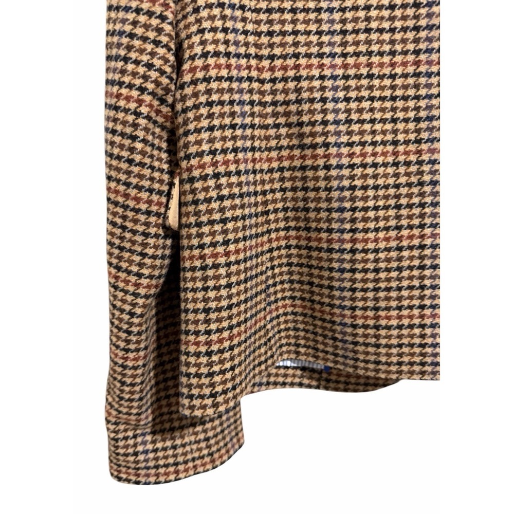 J.Crew Herringbone Wool-Blend Schoolboy Blazer Light Khaki/Brick Women's Size 12 - Picture 10 of 13